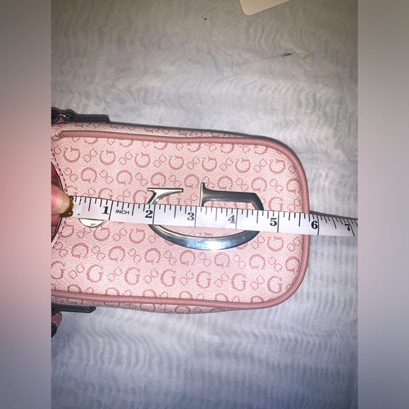 GUESS G” Logo Coated Canvas Maloney Mini Crossbody Phone Bag - Picture 9 of 10